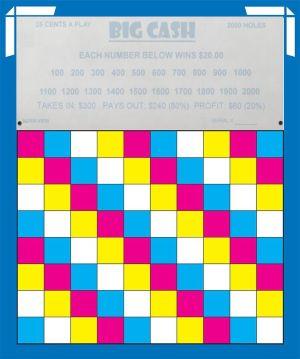 2000 HOLE PLAIN BOARD WITH LARGE HOLE PATTERN AND 25 HPS image