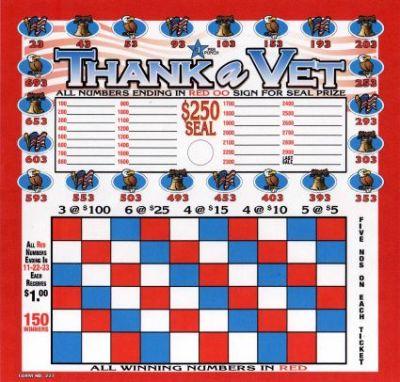 1250 HOLE THANK A VET - $1.00 PER PLAY