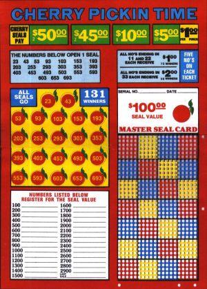 720 HOLE CHERRY PICKIN' TIME - $1.00 PER PLAY - BLACK WINNERS image