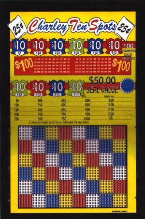 1200 HOLE CHARLEY TEN SPOTS WITH SIGNER (YELLOW) - 25c PER PLAY image