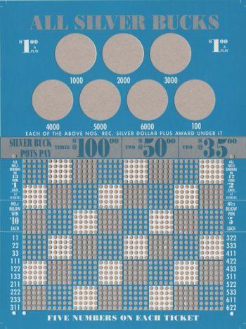 1200 HOLE ALL SILVER BUCKS (UNFILLED) - $1.00 PER PLAY image