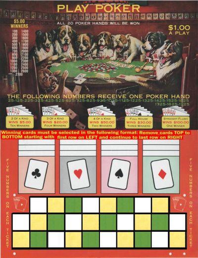 700 COUNT PLAY POKER EASEL - $1.00 PER PLAY