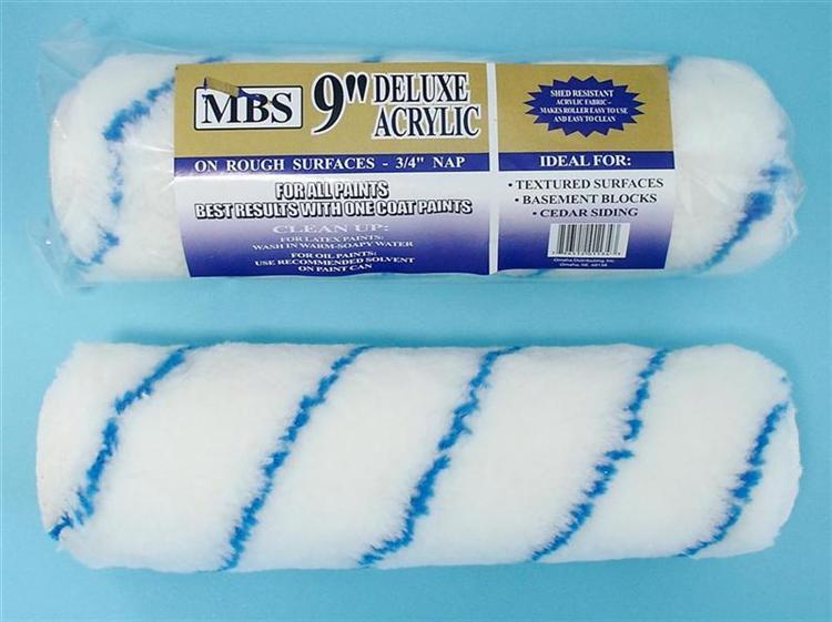 9" Prof Acrylic 3/4" Nap Deluxe Roller Cover, Case Pack 36 image