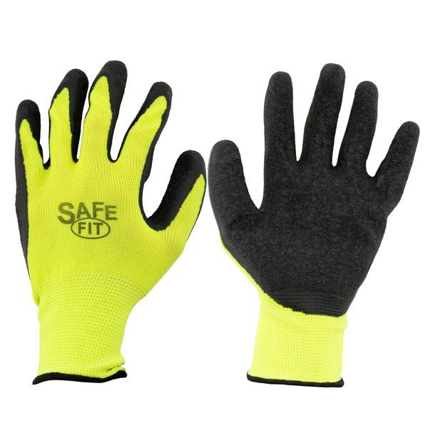 Latex Coated Work Gloves, Size Large, Yellow Case Pack 144 image