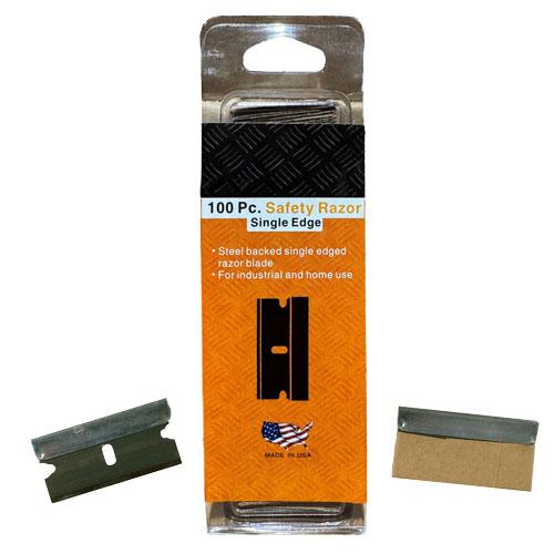 100 PACK SINGLE EDGE RAZOR BLADES, 50 BOXES PER CASE image