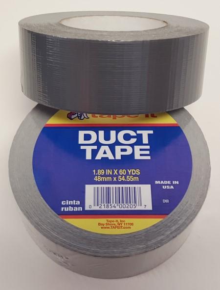 DUCT TAPE 1.89" X 60 YARD GRAY/SILVER, HEAVY DUTY, CASE PACK 24 image