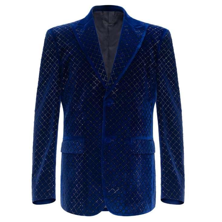 MEN'S OPULANT VELVET RHISNESTONE BLAZER