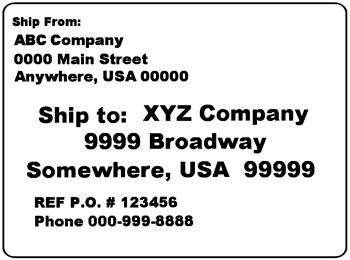 4" x 3" White Permanent Direct Thermal Labels