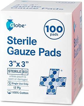 Sterile Gauze Pad 3x3 12-PLY 100pack image
