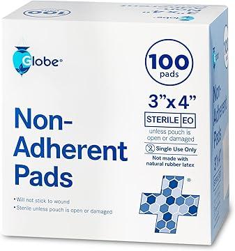 Sterile Non-Adherent Pads 3x4 100 Pack image