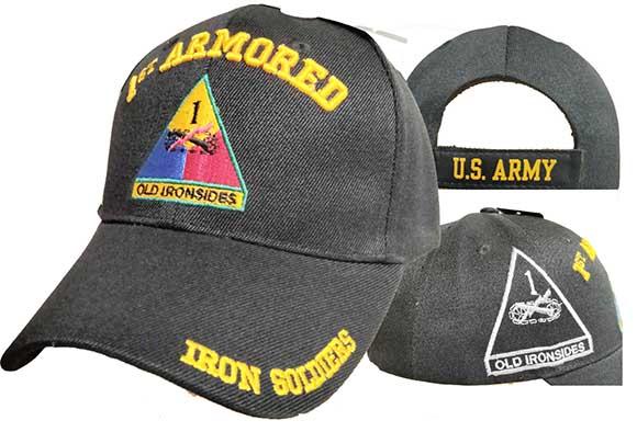 CAP625A** 1st Armored Logo w/ shadow Cap 3D image