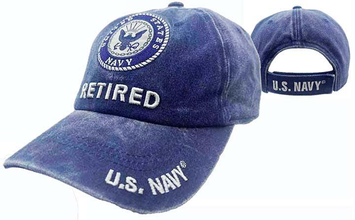 CAP522BN** Navy Emblem Retired Cap Subdue Ny image