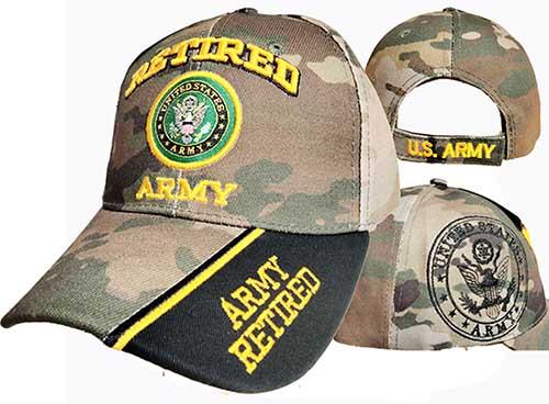 CAP591C** Retired ARMY Emblem Cap Camo image