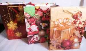 EXTRA LARGE - XMAS ASSORTED DESIGNS - 18" x 13"x 5" image
