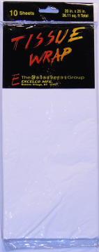 WHITE - 10 SHEET - TISSUE PAPER RESALE PACK - 10 SH/PK image