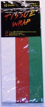 TISSUE RESALE PACK - XMAS - 3COLOR MIX - 10 SH/PK image