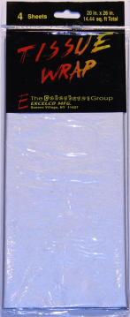 SILVER - TISSUE PAPER RESALE PACK - 4 SH/PK