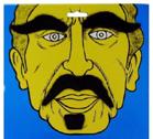 FAKE DISGUISE MUSTACHE W GOATEE *- CLOSEOUT NOW ONLY 50 CENTS EA image