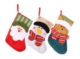 CUTE CHRISTMAS STOCKINGS! BEAR SANTA OR SNOWMAN image