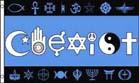 COEXIST 3 x 5 unity FLAG image