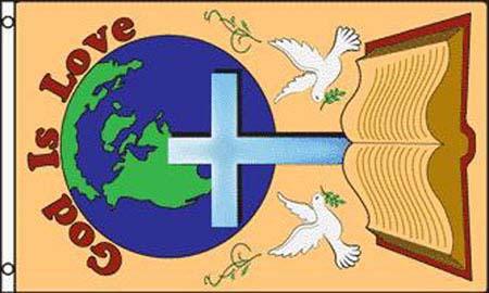 GOD IS LOVE FLAG image