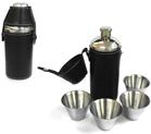 CAMPING FLASK SET WITH 4 CUPS image