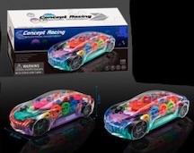 LIGHT UP DANCING MECHANICAL MUSICAL STOP AND GO CAR image