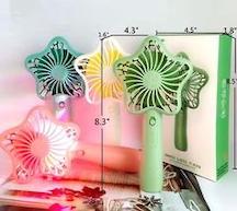 8.3" USB CHARGING STAR LIGHT UP HAND FAN image