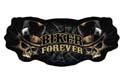 BIKER FOREVER JUMBO BACK PATCH image