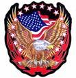 REFLECTIVE EAGLE JUMBO PATCH image
