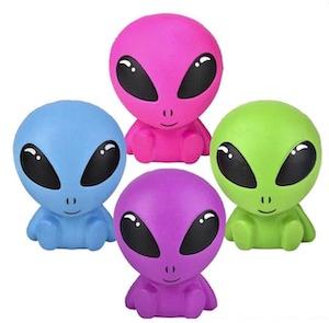 4.25" SQUISH SQUEEZE ALIEN TOY ( DOZEN) image