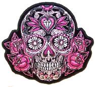 JEWEL SUGAR SKULL 4 INCH PATCH image