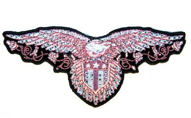 RHINESTONE EAGLE PATCH image