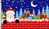 SANTA CLAUS CHRISTMAS EVE 3 X 5 FLAG image