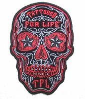 DAY OF THE DEAD SUGAR SKULL MENS 4 INCH PATCH image