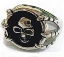 SKULL HEAD WITH CLAWS STAINLESS STEEL RING image