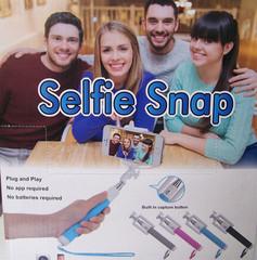 BLUE HANDLE SELFIE EXPANDABLE MONOPOD STICK -* CLOSEOUT $2.50 EA image