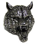 WEREWOLF HEAD WOLF STAINLESS STEEL BIKER RING image
