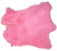 LIGHT PINK COLOR DYED RABBIT SKIN PELT image