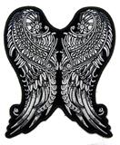 ORNATE ANGEL WINGS EMBROIDERED 5 IN PATCH image
