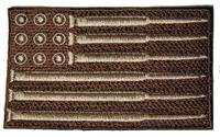 MILITARY DESERT BROWN  CAMO AMERICAN FLAG BULLET SHELL EMBROIDERE image