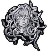 JUMBO MEDUSA WOMEN WITH SNAKE HAIR EMBROIDERED 10 IN PATCH image