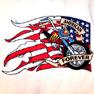 JUMBO BACK 10IN PATCH AMERICAN FOREVER BIKE -* CLOSEOUT $4.95 EA image