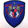 BONDED BY STEEL BADGE EMBROIDERED BIKER PATCH image
