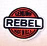 GENUINE REBEL 3 1/2 IN EMBROIDERED BIKER STYLE PATCH image