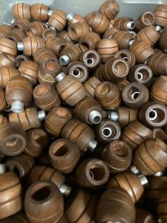 Medium Wood Bowl with Rings image