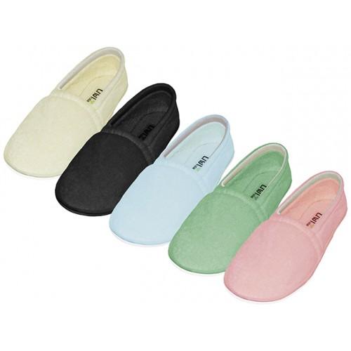 Lady Closed Back Terry Slippers. image