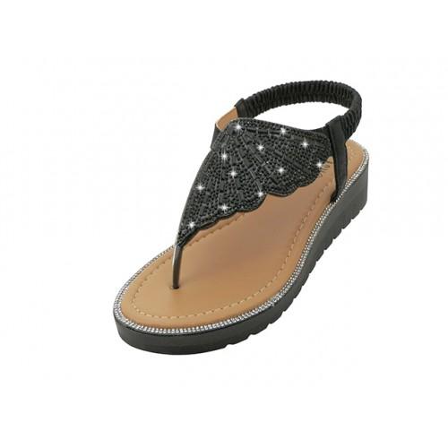 Women's Butterfly Wing Rhinestone Sandals, Footwear, Shoes image