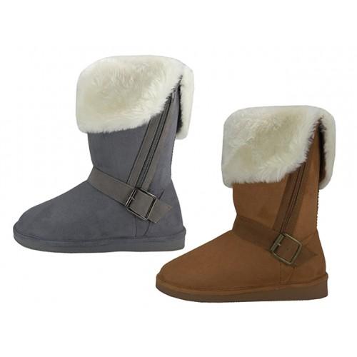 11" Faux Fur Shearling Boots, Footwear, Shoes image
