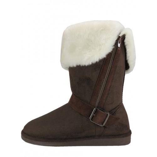 Woman's Faux Fur Shearling Boots, Footwear, Shoes image